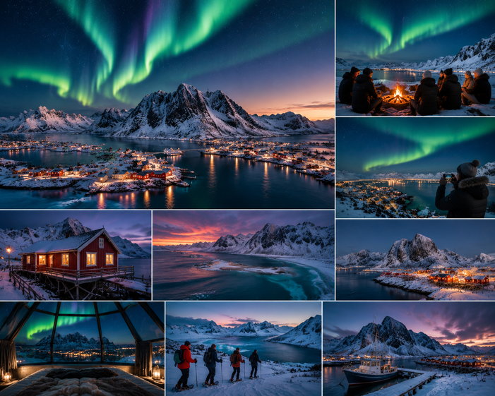 Lofoten Winter Shared Open Trip 3D2N – Aurora & Scenic Highlights